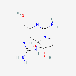 molecular formula C9H16N6O3 B1670104 脱氨甲酰基石房蛤毒素 CAS No. 58911-04-9