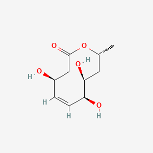 B1670113 (2R,4S,5S,6Z,8S)-4,5,8-trihydroxy-2-methyl-2,3,4,5,8,9-hexahydrooxecin-10-one CAS No. 152053-15-1