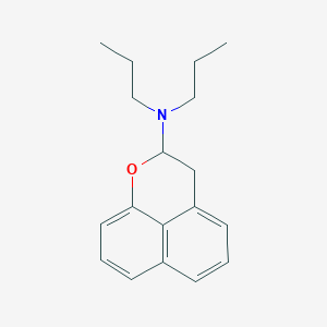 B167016 2-Dipropylamino-1-oxa-2,3-dihydro-1H-phenalene CAS No. 132766-67-7