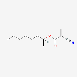 molecular formula C12H19NO2 B1670273 2-Octyl cyanoacrylate CAS No. 133978-15-1