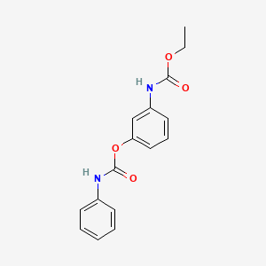 molecular formula C16H16N2O4 B1670296 地斯麦凡 CAS No. 13684-56-5