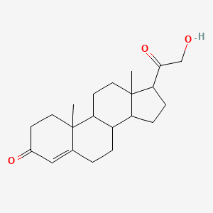 molecular formula C21H30O3 B1670309 脱氧皮质酮 CAS No. 64-85-7