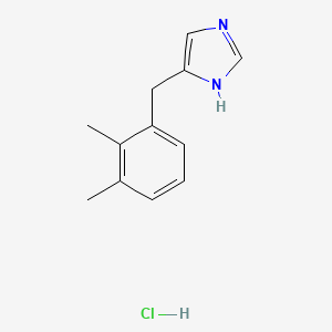 molecular formula C12H15ClN2 B1670314 Clorhidrato de detomidina CAS No. 90038-01-0