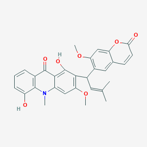 molecular formula C30H27NO7 B167032 Acrimarine H CAS No. 132185-44-5