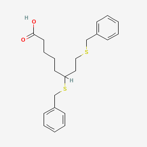 molecular formula C22H28O2S2 B1670322 6,8-双(苄硫基)辛酸 CAS No. 95809-78-2