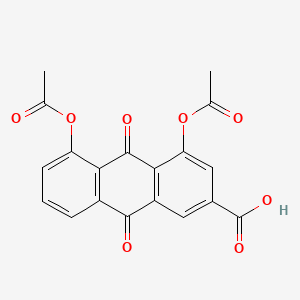 molecular formula C19H12O8 B1670377 双醋瑞因 CAS No. 13739-02-1