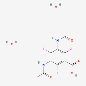 molecular formula C11H13I3N2O6 B1670399 二水合双碘造影酸 CAS No. 50978-11-5