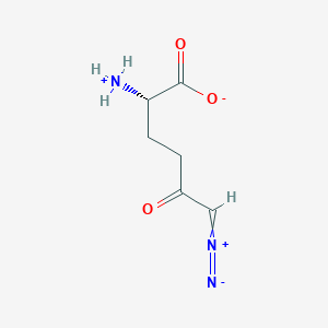 molecular formula C6H9N3O3 B1670411 6-diazo-5-oxo-L-norleucine CAS No. 157-03-9