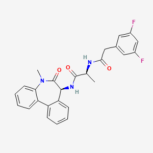 molecular formula C26H23F2N3O3 B1670418 二苯并氮杂菲 CAS No. 209984-56-5
