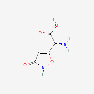 molecular formula C5H6N2O4 B1670427 Ibotenic acid, (R)- CAS No. 25690-46-4