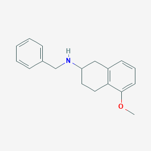 molecular formula C18H21NO B167045 N-苄基-5-甲氧基-1,2,3,4-四氢萘-2-胺 CAS No. 136247-07-9