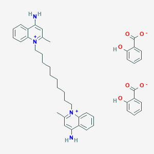 B1670451 Dequalinium salicylate CAS No. 16022-70-1