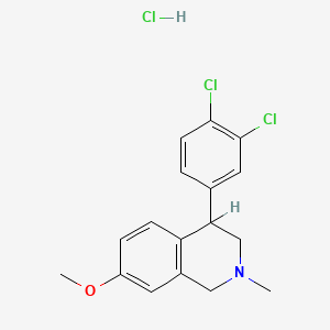 molecular formula C17H18Cl3NO B1670477 盐酸双氯芬辛 CAS No. 34041-84-4