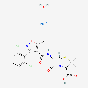 B1670481 Dicloxacillin sodium monohydrate CAS No. 13412-64-1