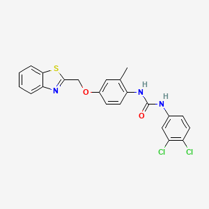molecular formula C22H17Cl2N3O2S B1670557 双氟波林 CAS No. 724453-98-9
