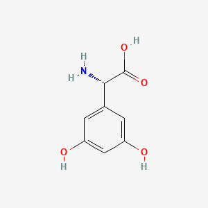 molecular formula C8H11NO5 B1670617 (S)-3,5-二羟基苯基甘氨酸 CAS No. 162870-29-3
