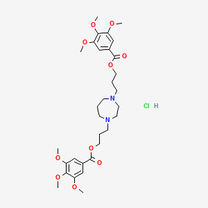 molecular formula C31H46Cl2N2O10 B1670638 Dihydrochlorure de dilazep CAS No. 20153-98-4