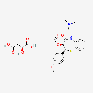 molecular formula C26H32N2O9S B1670645 Diltiazem malate CAS No. 144604-00-2