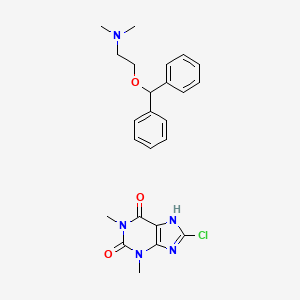 molecular formula C24H28ClN5O3 B1670652 苯海拉明 CAS No. 523-87-5
