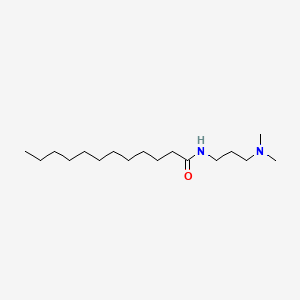 molecular formula C17H36N2O B1670668 N-[3-(二甲基氨基)丙基]十二碳酰胺 CAS No. 3179-80-4