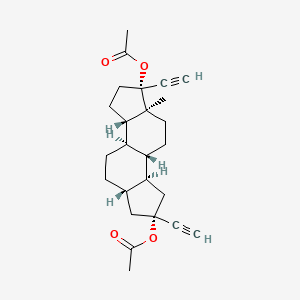 B1670699 Dinordrin I diacetate CAS No. 70226-89-0