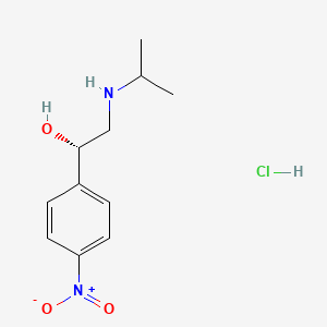B1670702 (+)-alpha-((Isopropylamino)methyl)-p-nitrobenzyl alcohol CAS No. 7349-37-3