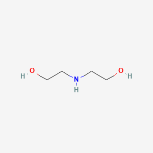molecular formula C4H11NO2<br>(CH2CH2OH)2NH<br>C4H11NO2 B1670707 Diethanolamine CAS No. 111-42-2