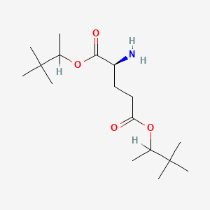 B1670740 Dipinacoline glutamate CAS No. 123729-01-1