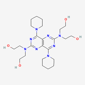 molecular formula C24H40N8O4 B1670753 双嘧达莫 CAS No. 58-32-2