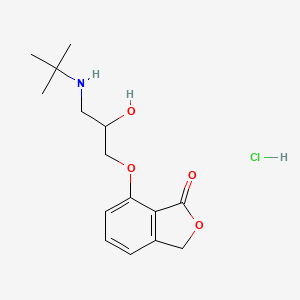 molecular formula C15H22ClNO4 B1670800 7-(2-Hydroxy-3-tert-butylaminopropoxy)phthalide CAS No. 55104-39-7