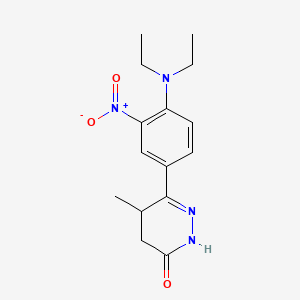 B1670845 6-(4-(diethylamino)-3-nitrophenyl)-5-methyl-4,5-dihydropyridazin-3(2H)-one CAS No. 328104-79-6