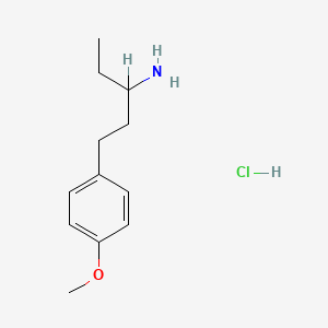 B1670849 1-(p-Methoxyphenyl)-3-aminopentane hydrochloride CAS No. 100252-00-4