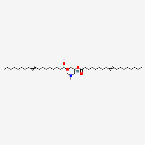 molecular formula C41H77NO4 B1670856 [3-(二甲基氨基)-2-十八碳-9-烯酰氧基丙基] 十八碳-9-烯酸酯 CAS No. 127512-29-2