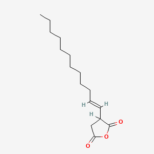 molecular formula C16H26O3 B1670859 十二碳烯基琥珀酸酐 CAS No. 25377-73-5