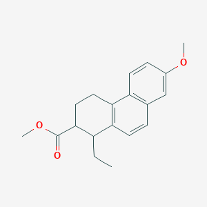 molecular formula C19H22O3 B1670871 Methyl 1-ethyl-7-methoxy-1,2,3,4-tetrahydrophenanthrene-2-carboxylate CAS No. 5684-13-9