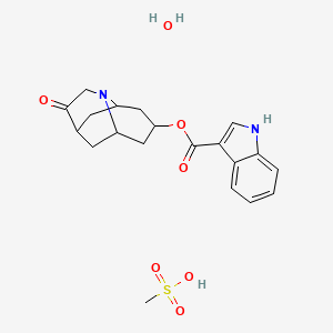 molecular formula C20H24N2O6S B1670873 Dolasetron mesylate hydrate CAS No. 115956-13-3