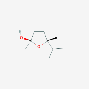 molecular formula C9H18O2 B167090 (2R,5R)-2,5-Dimethyl-5-propan-2-yloxolan-2-ol CAS No. 132561-68-3