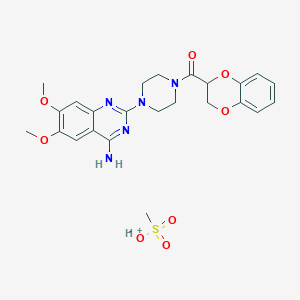 molecular formula C24H29N5O8S B1670900 甲磺酸多沙唑嗪 CAS No. 77883-43-3