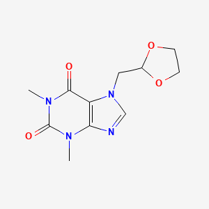 molecular formula C11H14N4O4 B1670904 多索茶碱 CAS No. 69975-86-6