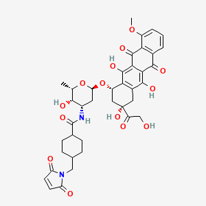 B1670907 Doxorubicin-SMCC CAS No. 400647-59-8