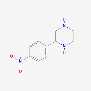 molecular formula C10H13N3O2 B167092 2-(4-Nitrophenyl)piperazine CAS No. 137684-53-8