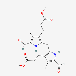 B1670932 methyl 3-[5-formyl-3-[[5-formyl-2-(3-methoxy-3-oxopropyl)-4-methyl-1H-pyrrol-3-yl]methyl]-4-methyl-1H-pyrrol-2-yl]propanoate CAS No. 4792-10-3