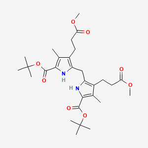 di-tert-butyl 5,5'-methylenebis(4-(3-methoxy-3-oxopropyl)-3-methyl-1H-pyrrole-2-carboxylate)