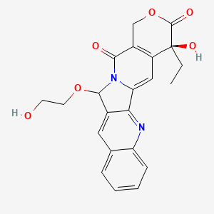 molecular formula C22H20N2O6 B1670942 5-(2'-羟基乙氧基)-20(S)-喜树碱 CAS No. 200619-13-2