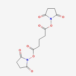 molecular formula C13H14N2O8 B1670967 二(N-琥珀酰亚胺基)戊二酸 CAS No. 79642-50-5