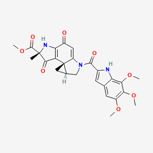 molecular formula C26H27N3O8 B1670989 杜卡霉素 A CAS No. 118292-34-5