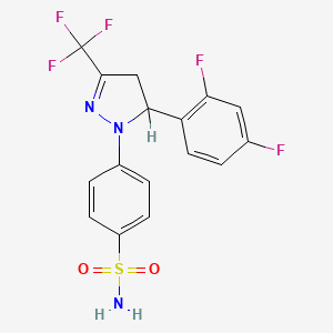 molecular formula C16H12F5N3O2S B1671024 Enflicoxib CAS No. 251442-94-1