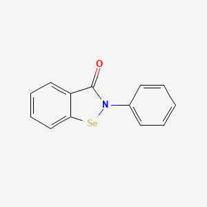 molecular formula C13H9NOSe B1671040 依硒 CAS No. 60940-34-3