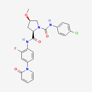 molecular formula C24H22ClFN4O4 B1671049 Eribaxaban CAS No. 536748-46-6