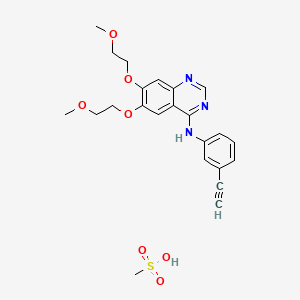 molecular formula C23H27N3O7S B1671055 Erlotinib mesylate CAS No. 248594-19-6